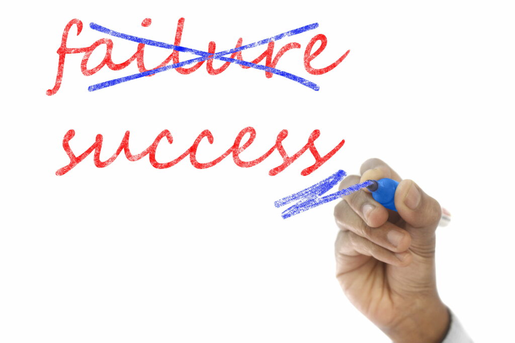 5 Key Insights Successful Affiliate Marketers Embrace, highly successful and unsuccessful failed affiliate marketers, failure and success text, InstantSuccess4U.com