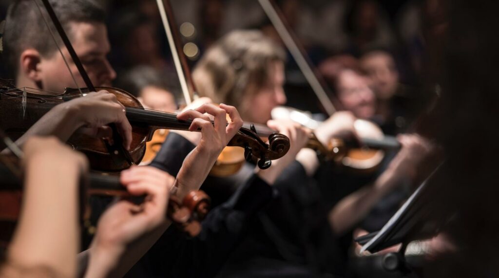 Unlock the Symphony of Success with MAP Master Affiliate Profits EcoSystem - Symphony Orchestra - Violins
